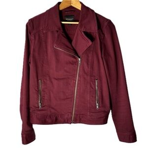 Liverpool Maroon Jean Jacket- Size Small